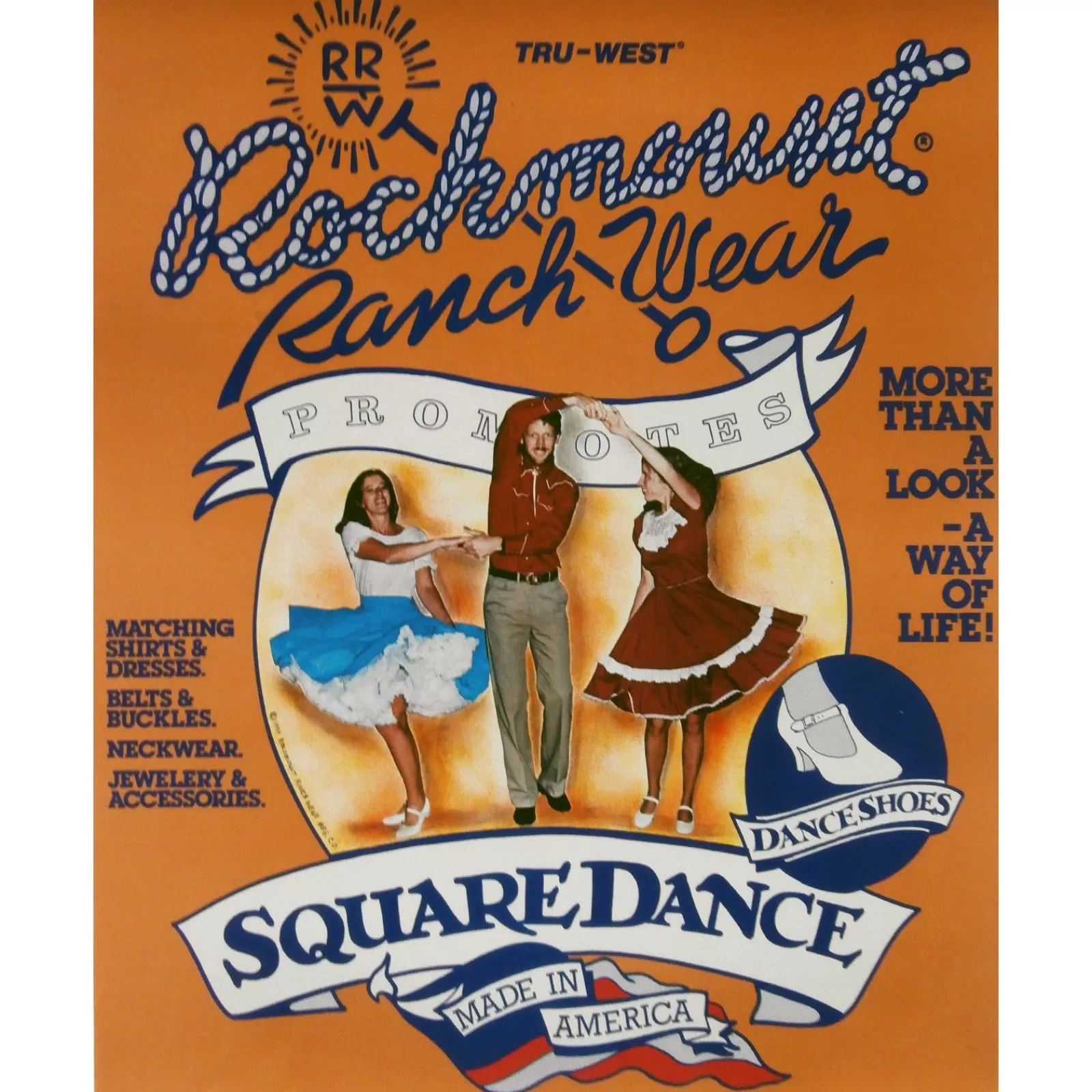 Rockmount Square Dance — A Way Of Life — Western Poster Cheap