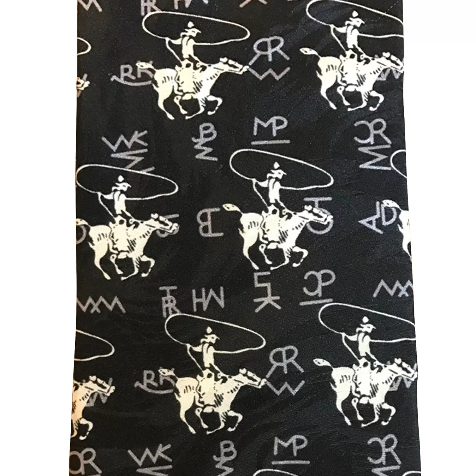 Rockmount Roper & Brands Black Western Silk Tie Shop