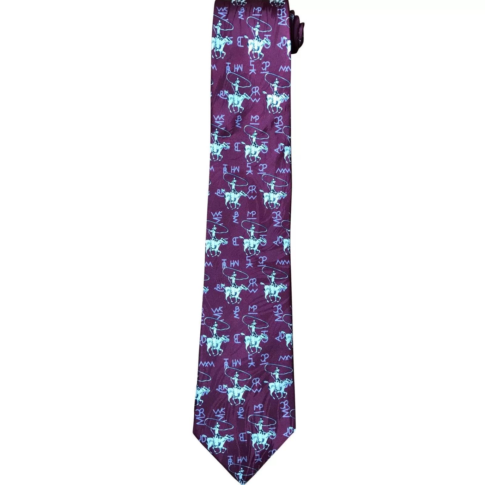 Rockmount Roper & Brands Burgundy Western Silk Tie Online