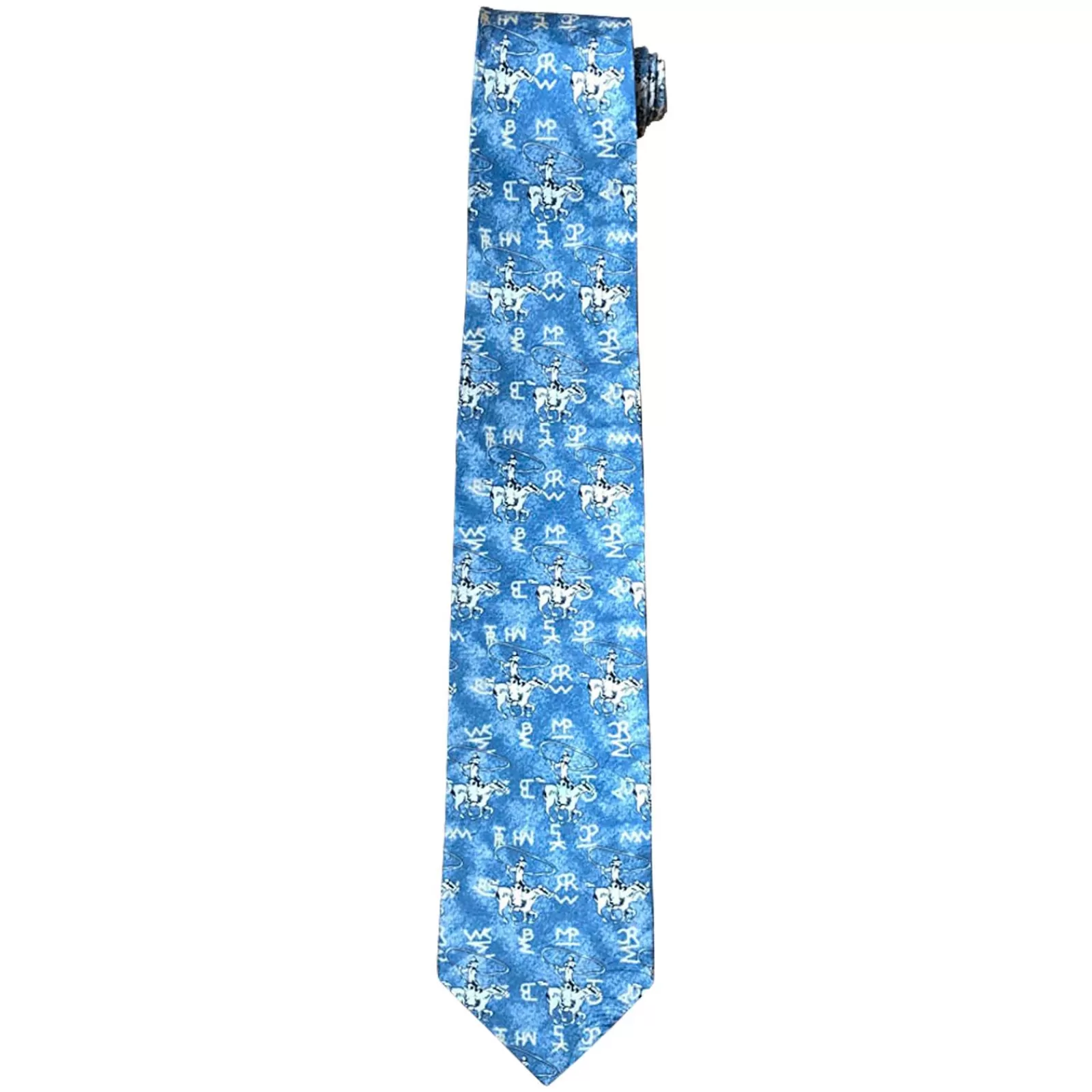 Rockmount Roper & Brands Denim Western Silk Tie Shop