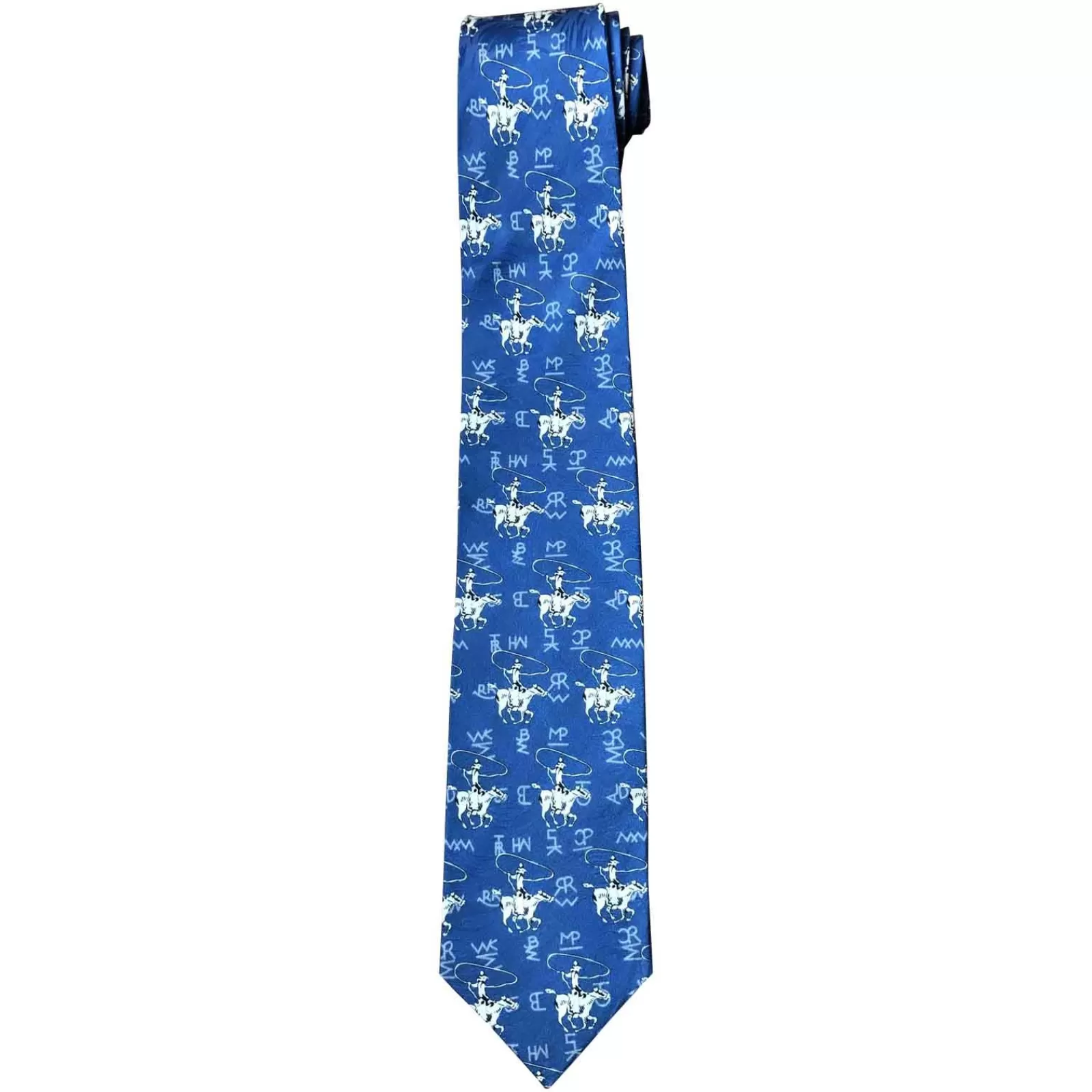 Rockmount Roper & Brands Navy Western Silk Tie Outlet