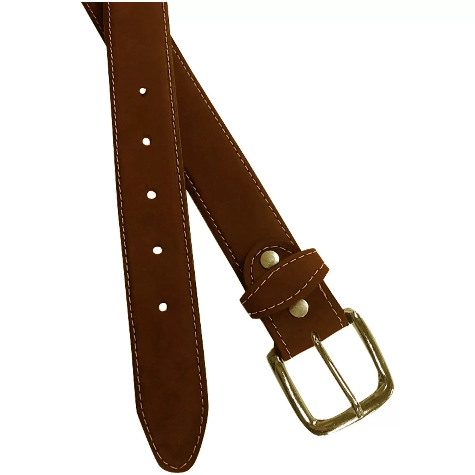 Rockmount Sanded Nubuck Full Grain Genuine Leather Western Belt In Tan Best Sale