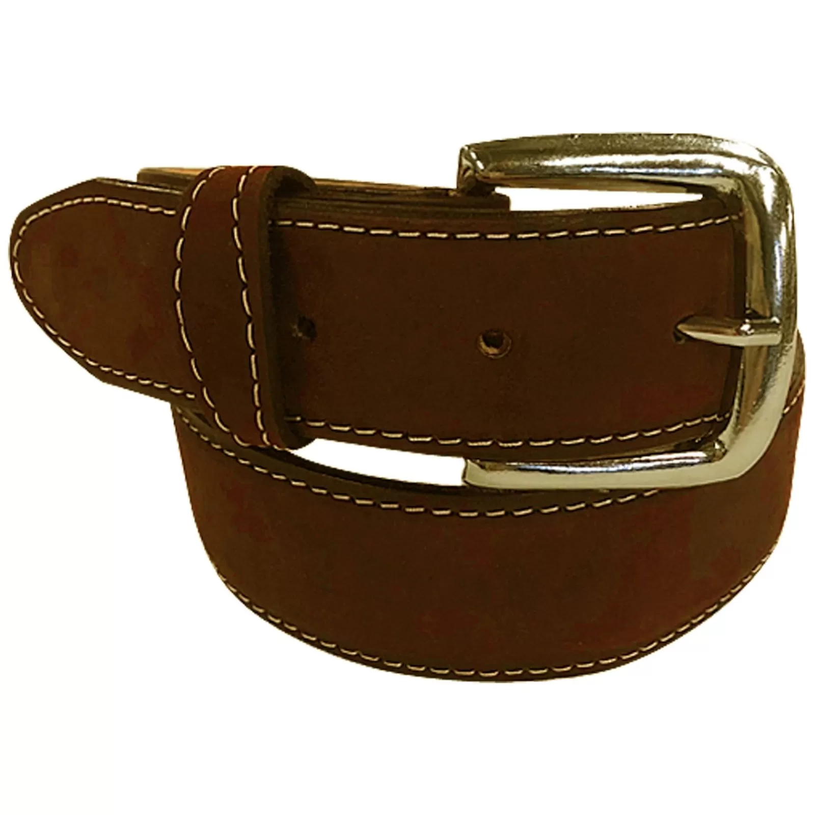 Rockmount Sanded Nubuck Full Grain Genuine Leather Western Belt In Tan Best Sale