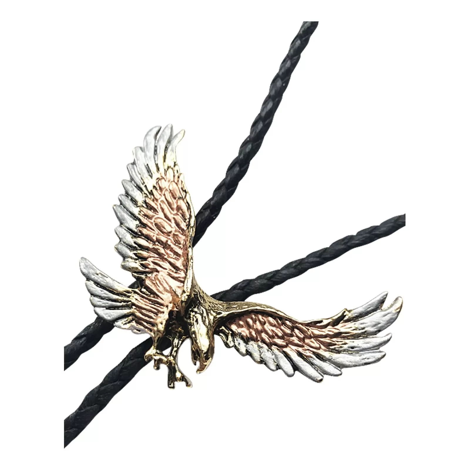 Rockmount Silver & Gold Flying Eagle Western Bolo Tie Outlet