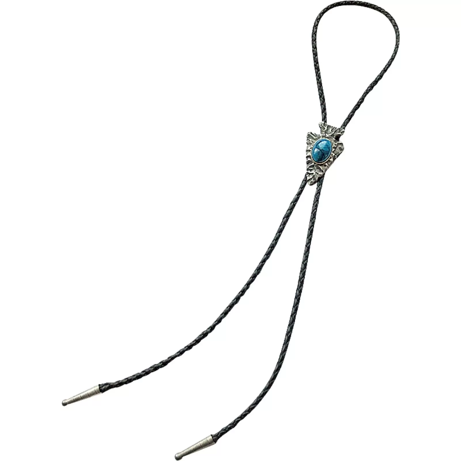 Rockmount Silver Arrowhead With Turquoise Inlay Western Bolo Tie Store