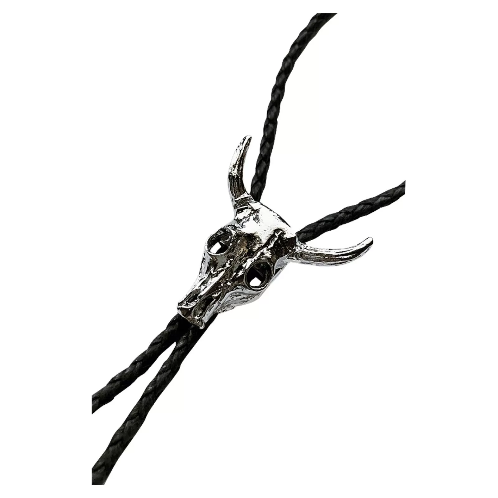 Rockmount Silver Steer Skull Western Bolo Tie Clearance