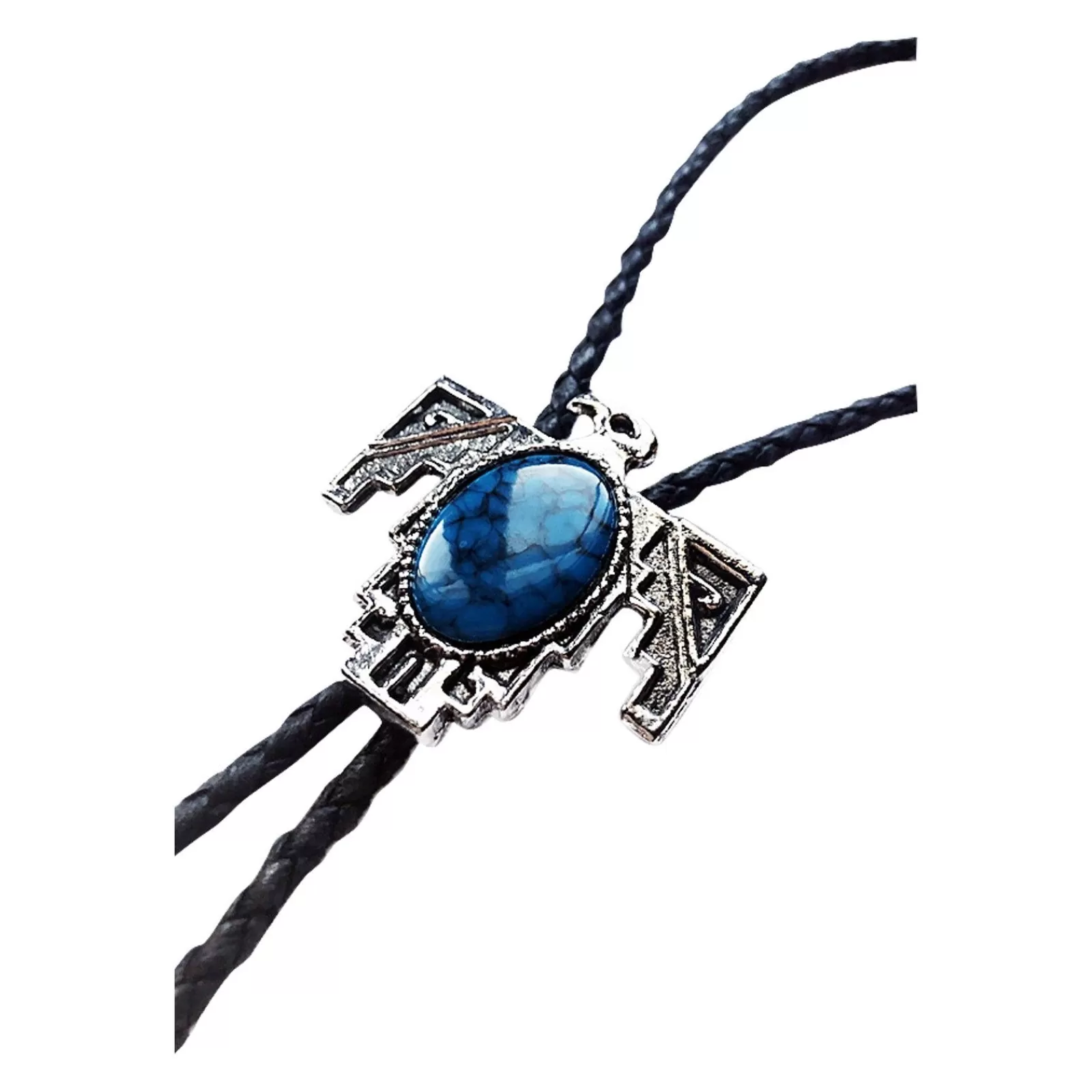 Rockmount Silver Thunderbird With Stone Inlay Western Bolo Tie Cheap