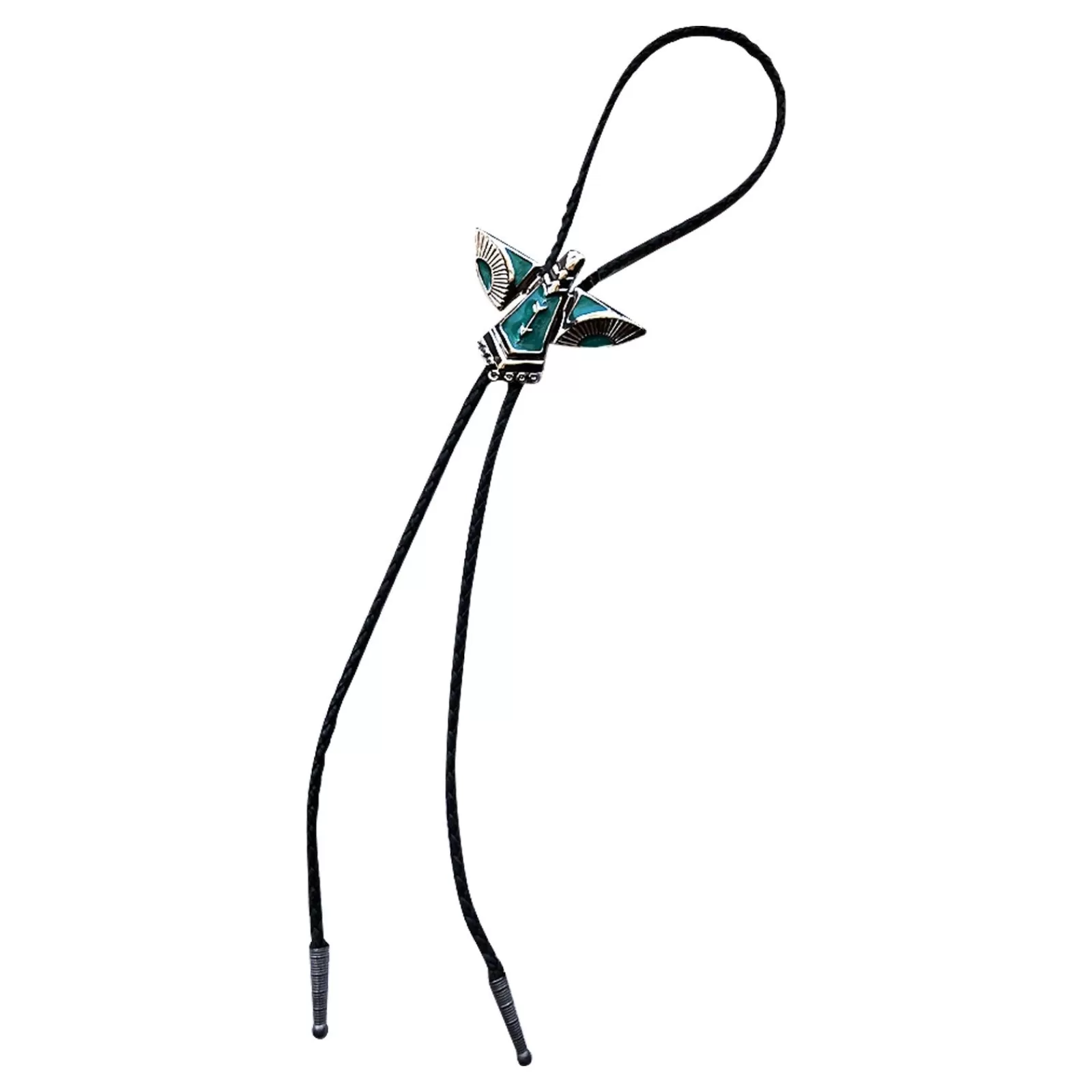 Rockmount Silver Thunderbird With Turquoise Western Bolo Tie Discount