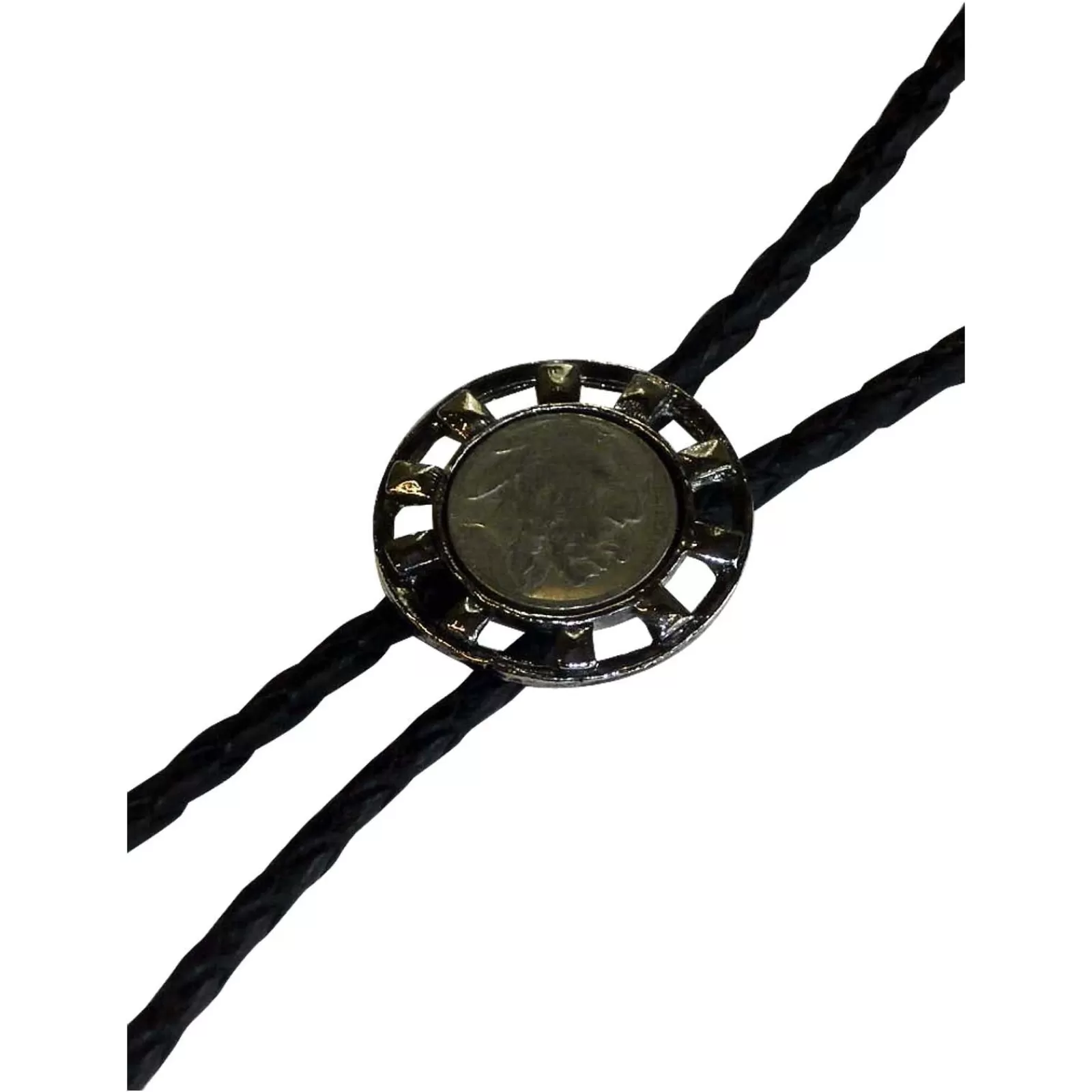 Rockmount Silver Wagon Wheel With Genuine Buffalo Nickel Western Bolo Tie Store