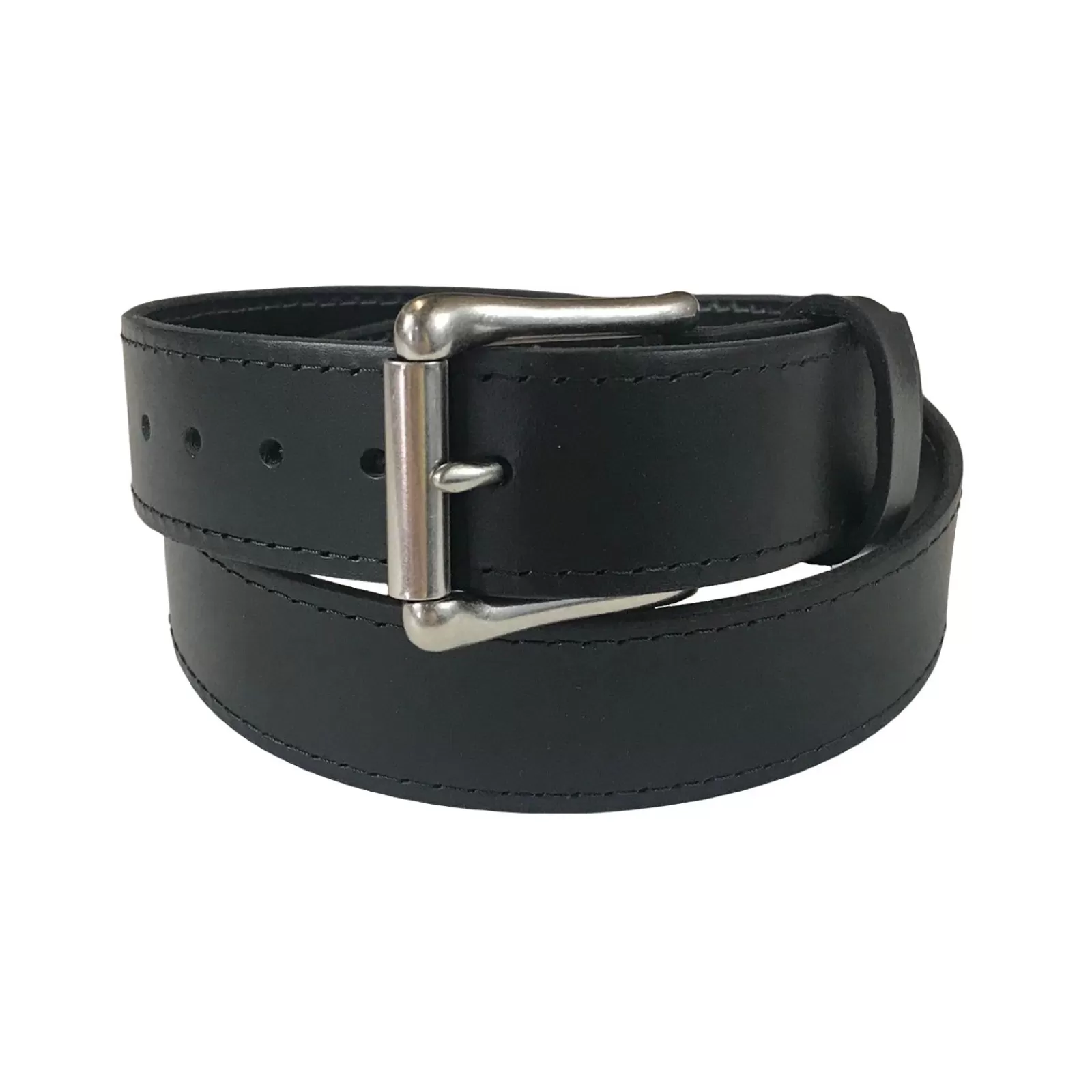 Rockmount Single Stitch Saddle Genuine Black Leather Western Belt Best