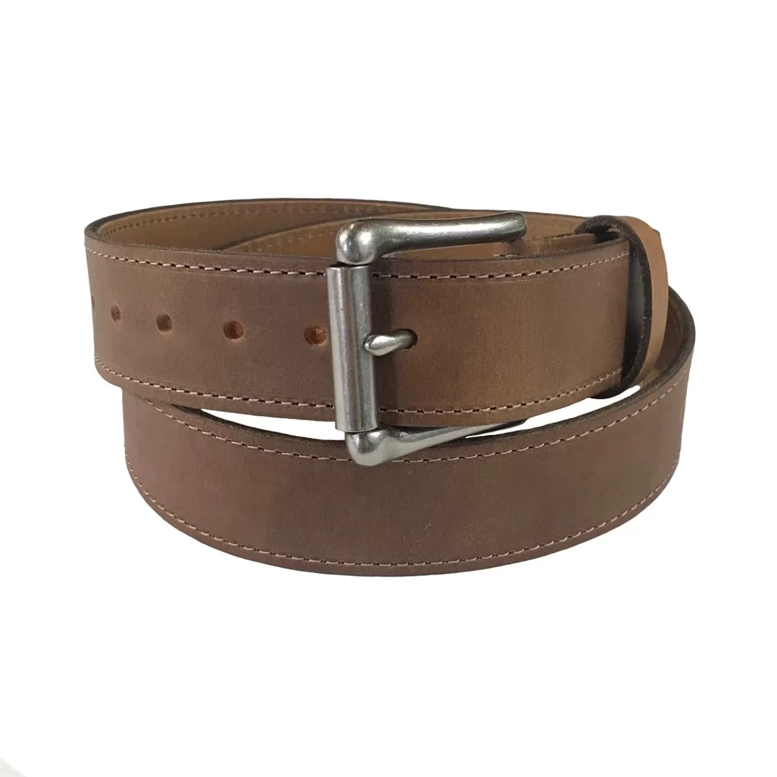 Rockmount Single Stitch Saddle Genuine Brown Leather Western Belt Sale