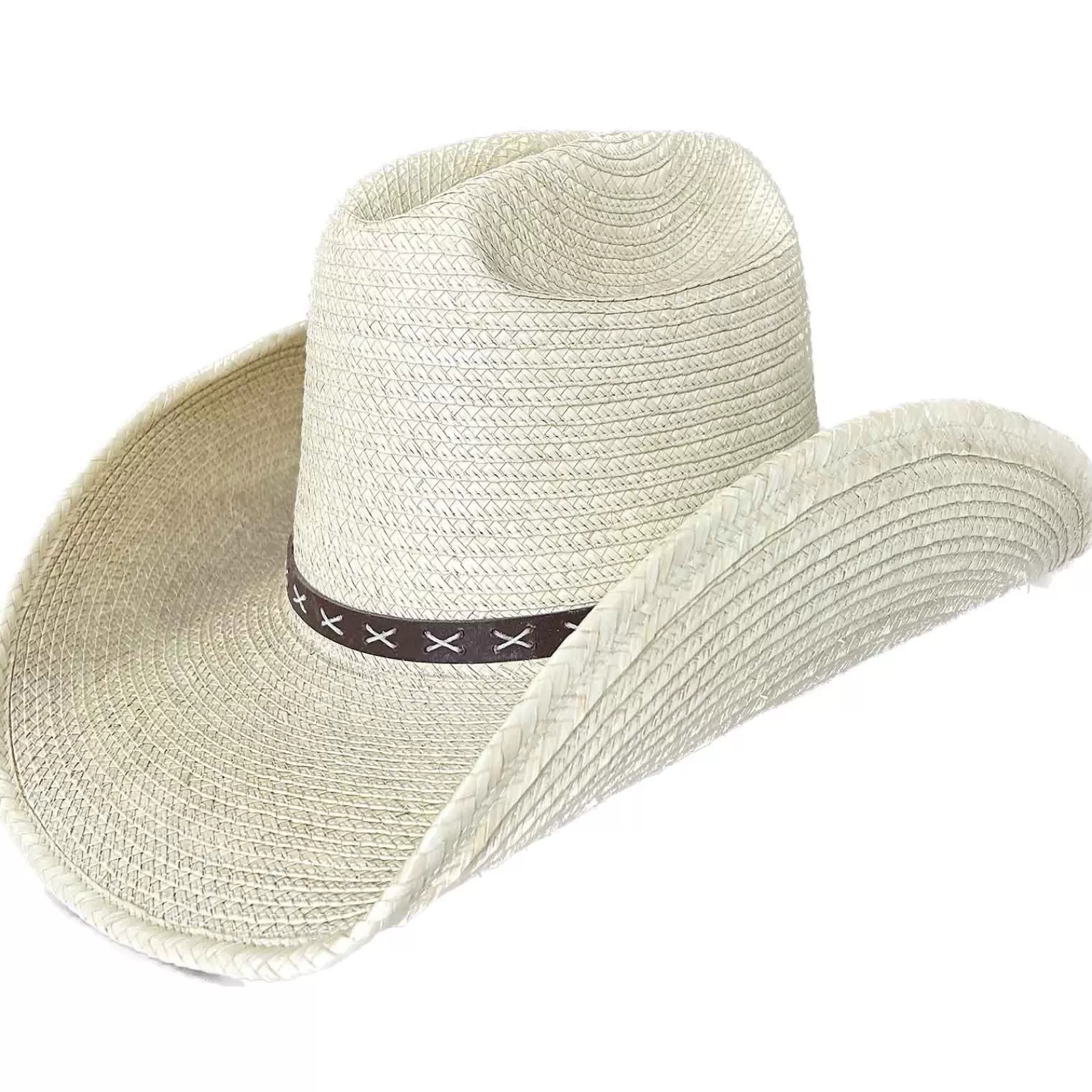 Rockmount Straw Palm X Band Rolled Western Cowboy Hat Hot