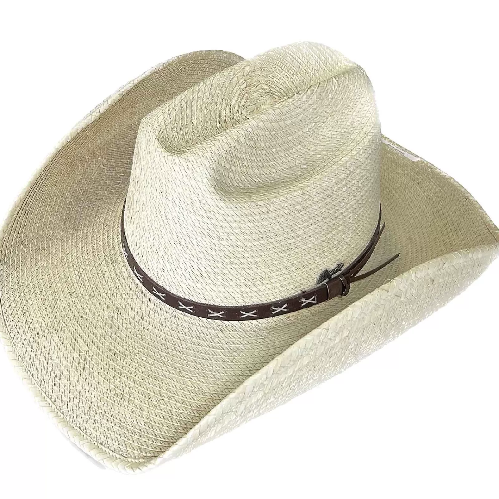 Rockmount Straw Palm X Band Rolled Western Cowboy Hat Hot