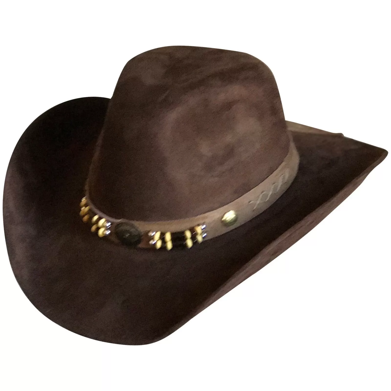 Rockmount Suede Canyon Western Cowboy Hat In Brown Clearance