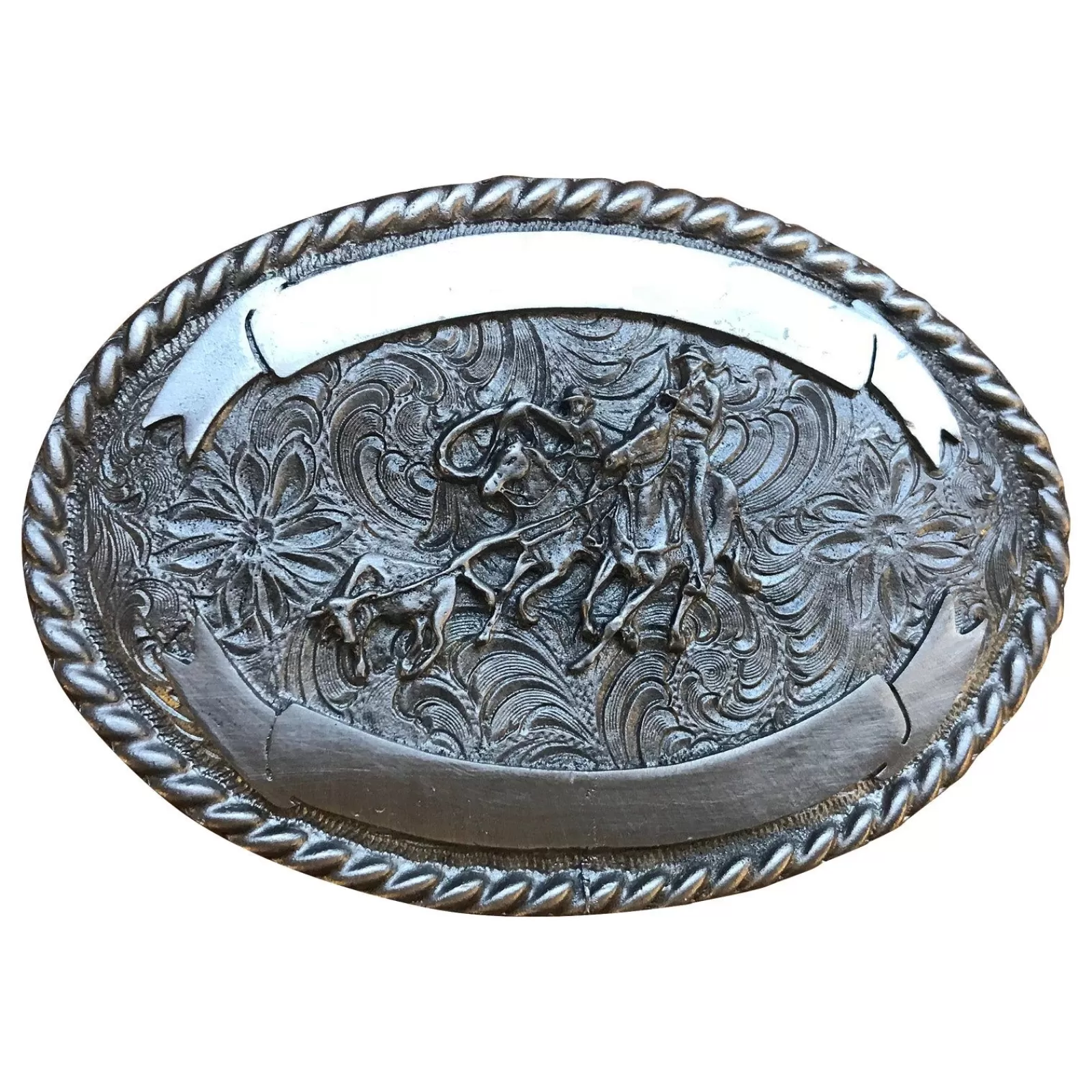 Rockmount Team Calf Roper Western Belt Buckle Cheap