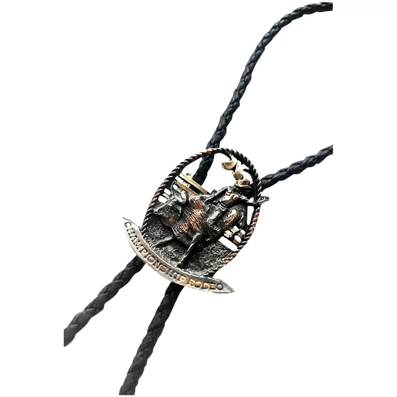 Rockmount Tri-Color Professional Bullrider Western Bolo Tie Hot