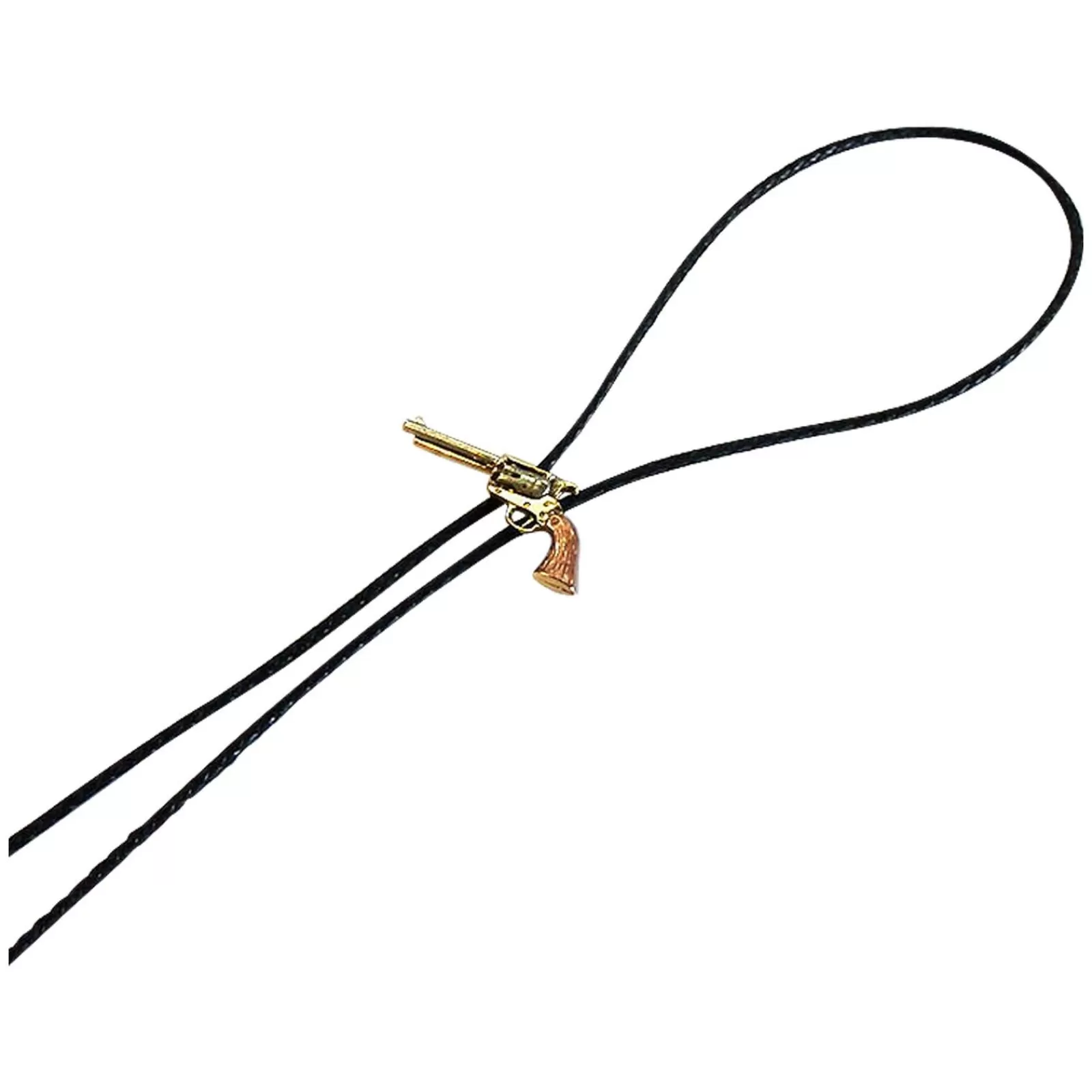 Rockmount Tri-Color Six-Shooter Pistol Western Bolo Tie Fashion