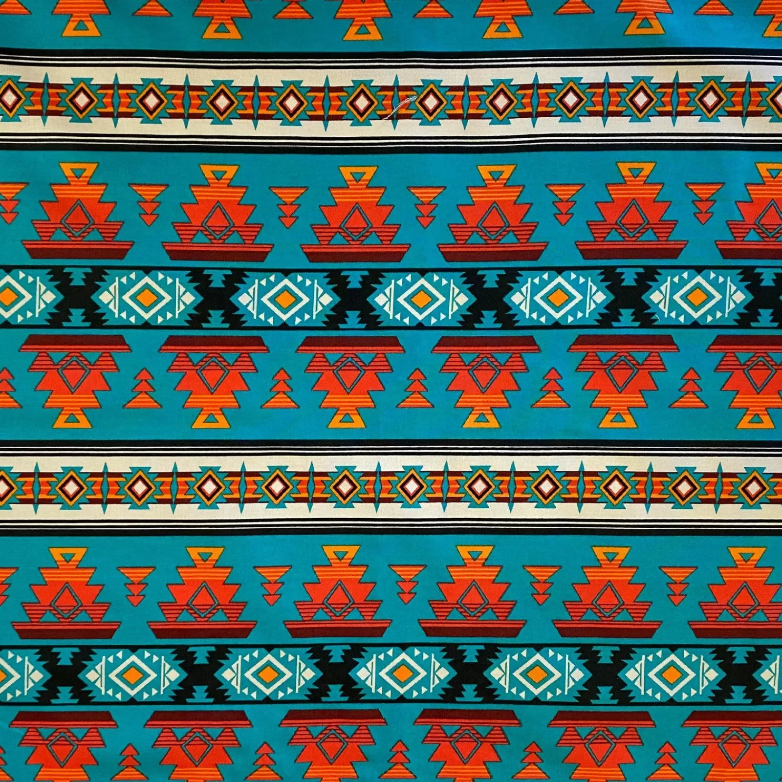 Rockmount Turquoise Native Print Western Bandana Store