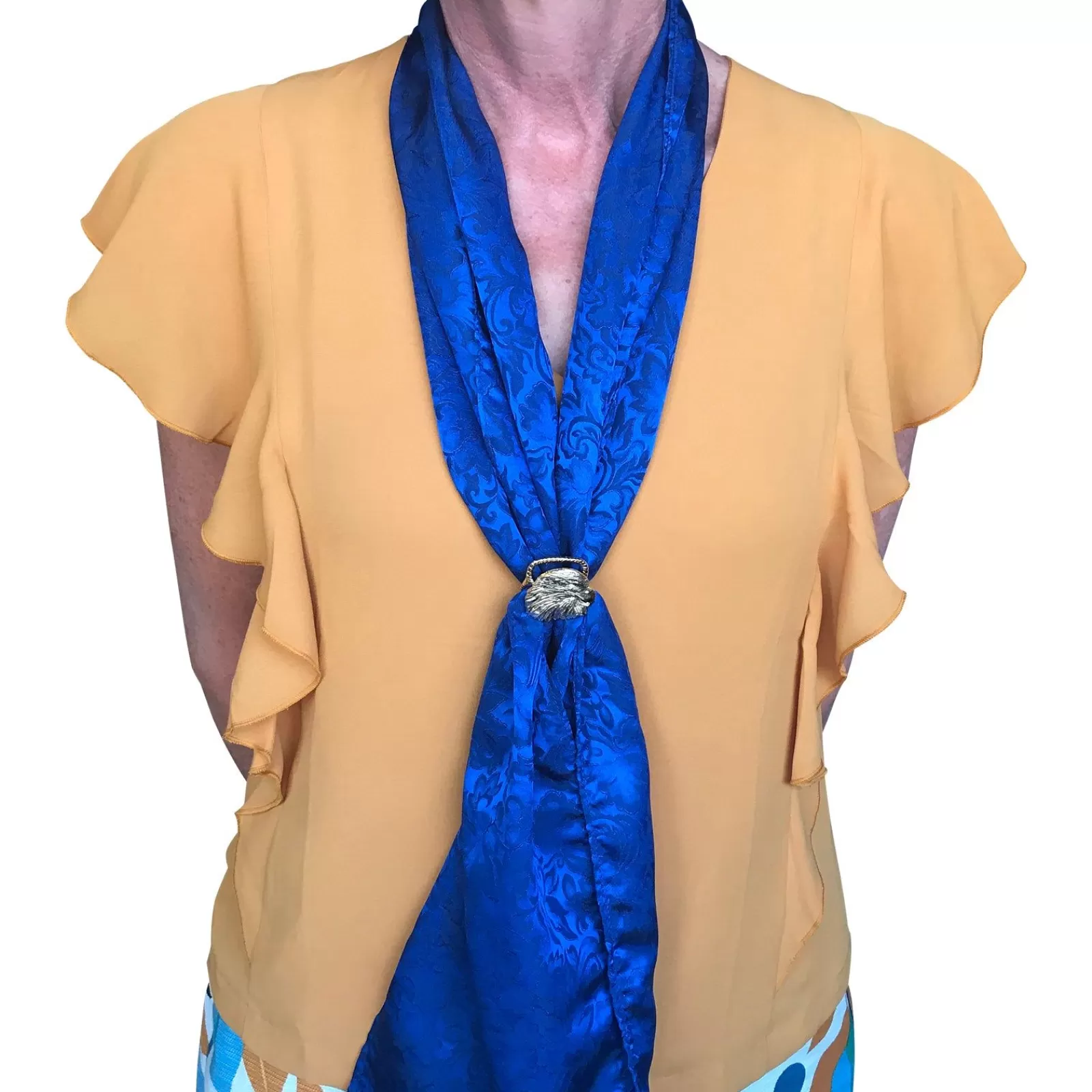 Rockmount Vintage Handmade Golden Eagle Western Scarf Slider Flash Sale