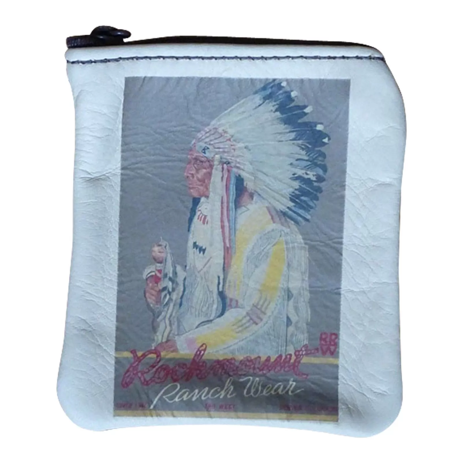 Rockmount Vintage Indian Chief Leather Western Coin Purse Sale