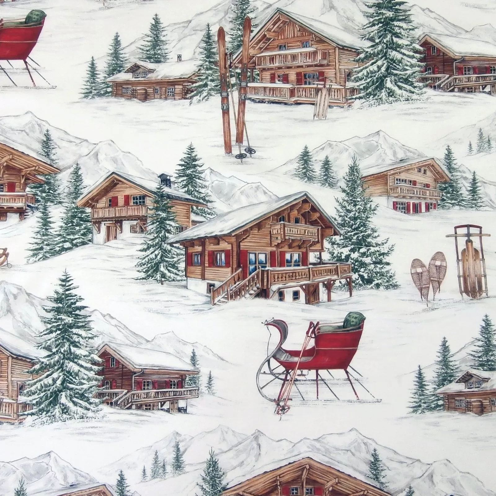 Rockmount Vintage Winter Chalet Western Cotton Bandana Outlet