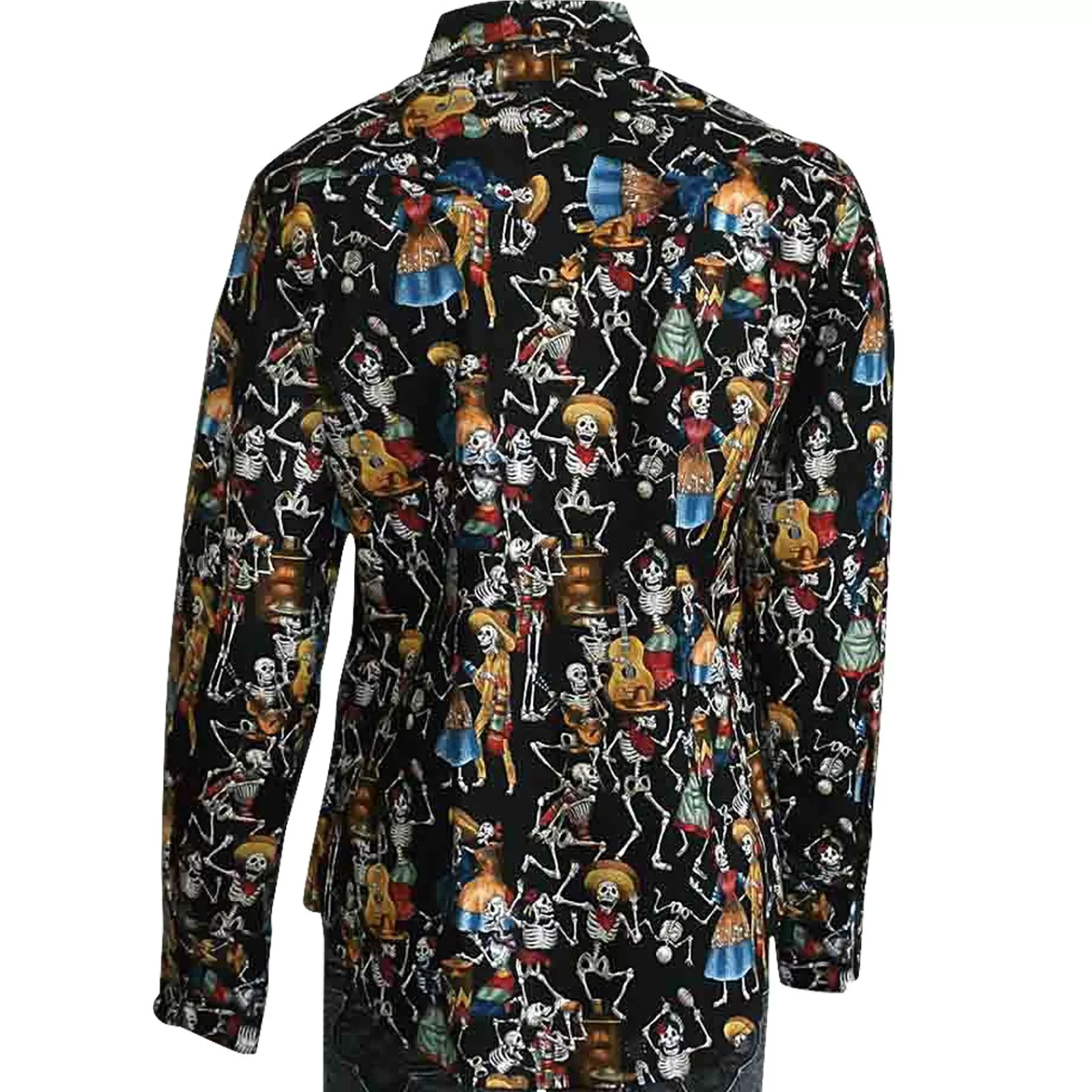 Rockmount Women'S Day Of The Dead Print Western Shirt In Black Hot