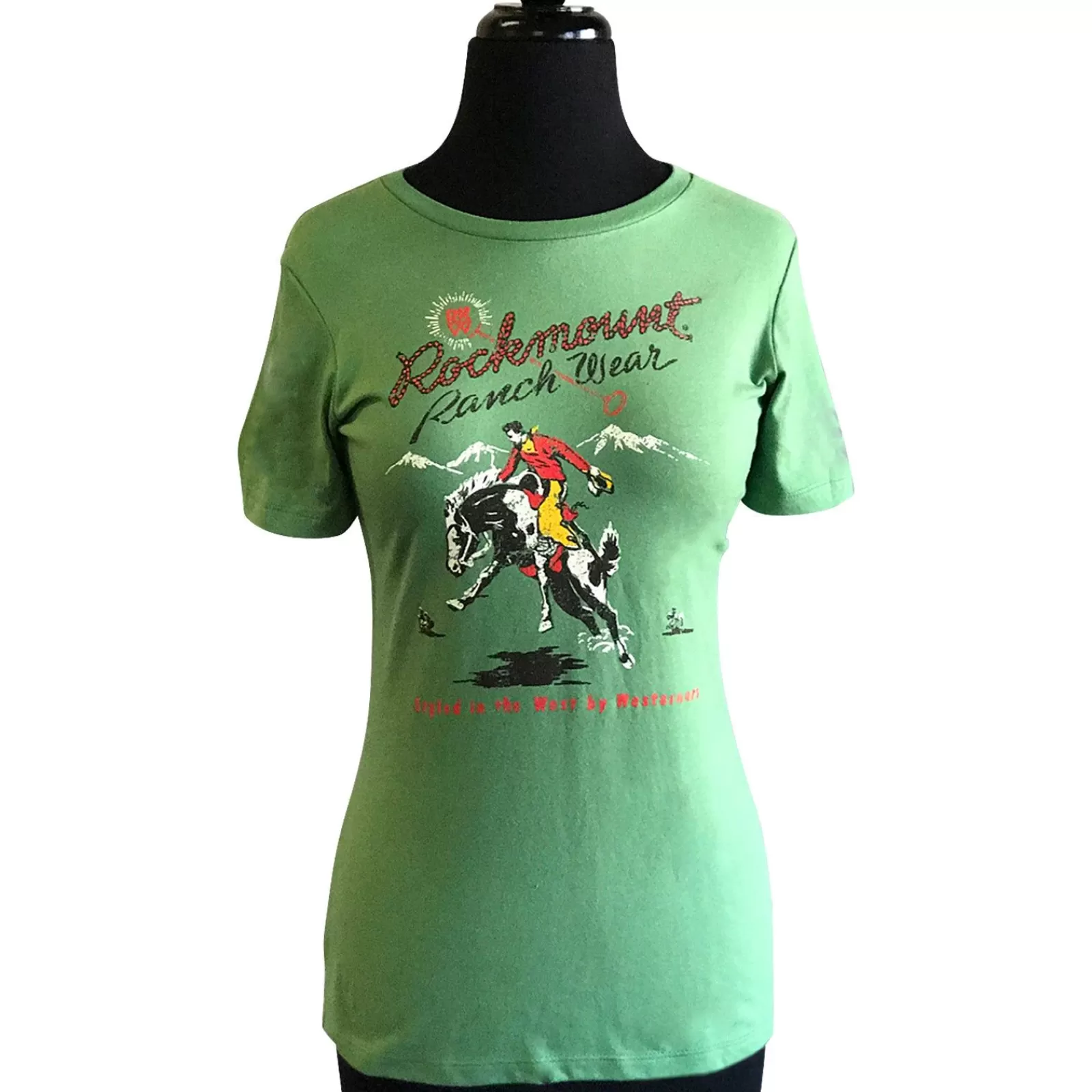 Rockmount Women'S Green Bronc Western T-Shirt Store