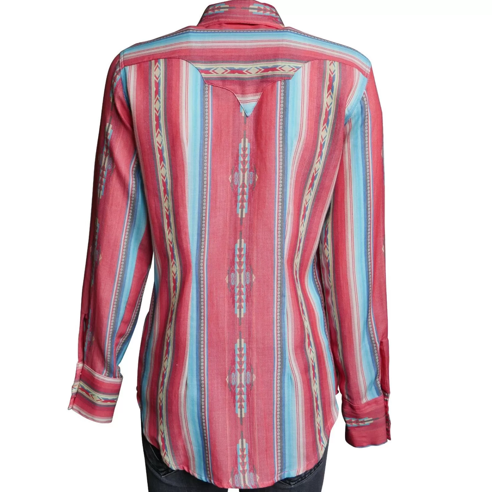 Rockmount Women'S Serape Pattern Western Shirt In Coral Store