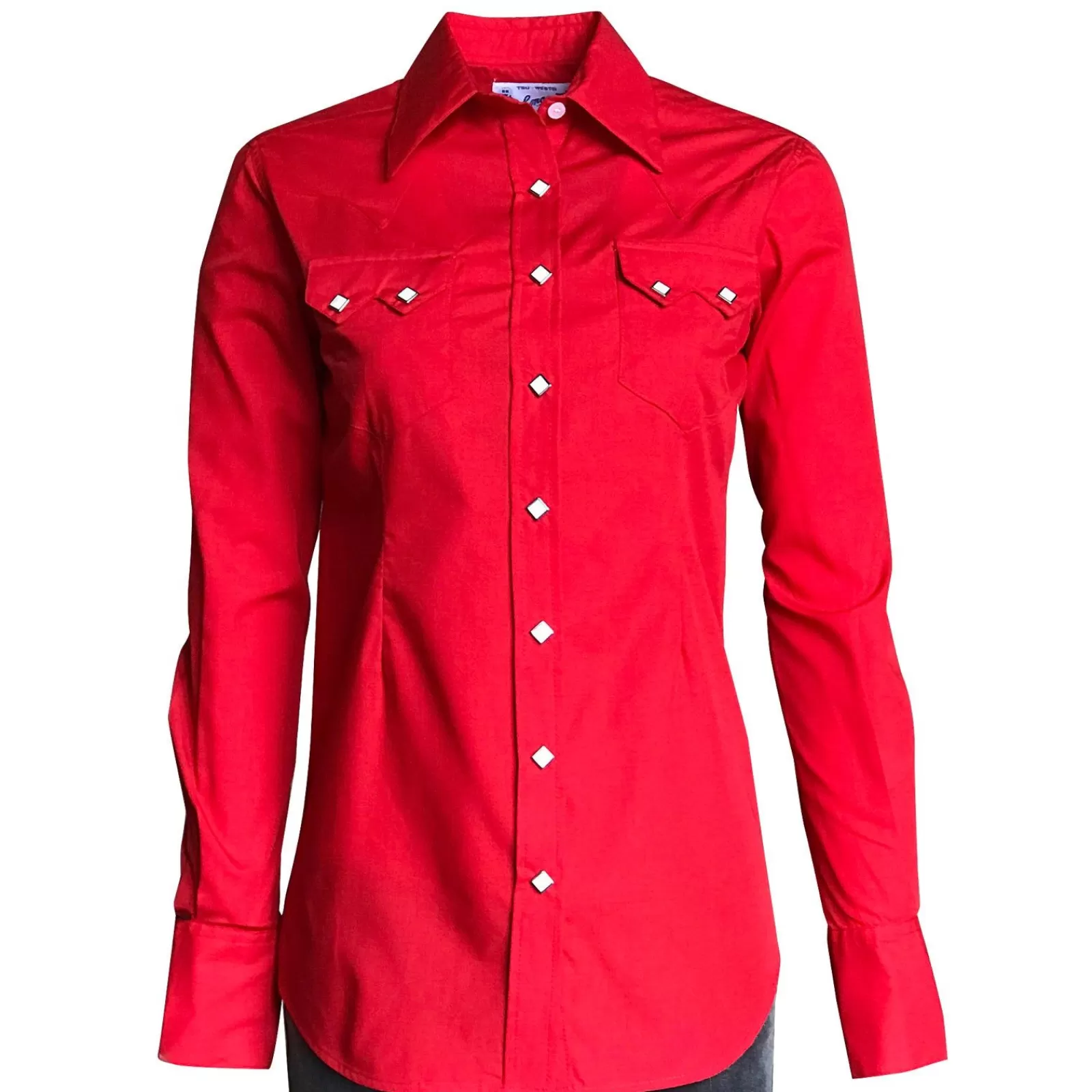 Rockmount Women'S Solid Red Cotton Blend Western Shirt Best